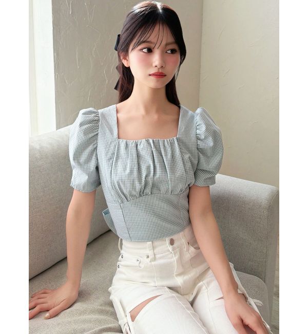 RESEXXY「バックリボンスクエアブラウス」|シャツ・ブラウス|