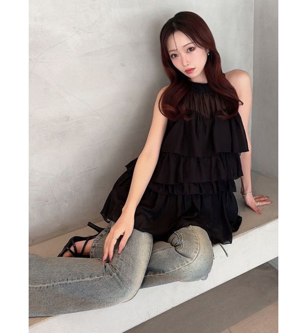 RESEXXY「アメスリラッフルチュニック【セットアップ着用可能】」|シャツ・ブラウス|