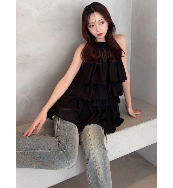 RESEXXY「アメスリラッフルチュニック【セットアップ着用可能】」|シャツ・ブラウス|