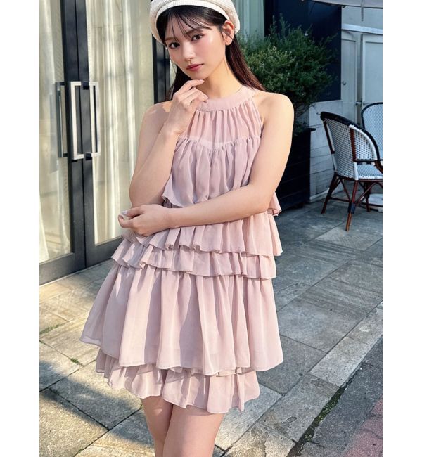 RESEXXY「アメスリラッフルチュニック【セットアップ着用可能】」|シャツ・ブラウス|ピンク