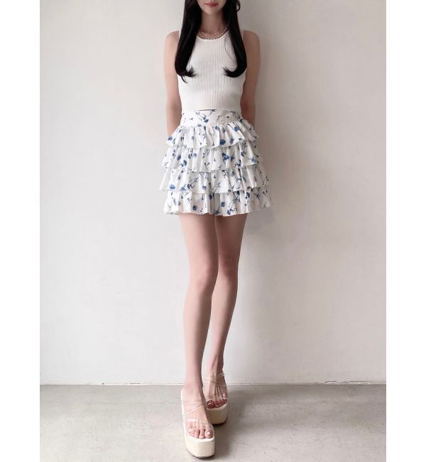 RESEXXY「【memorif.】フラワーフリルショートパンツ【セットアップ着用可能】」|その他|