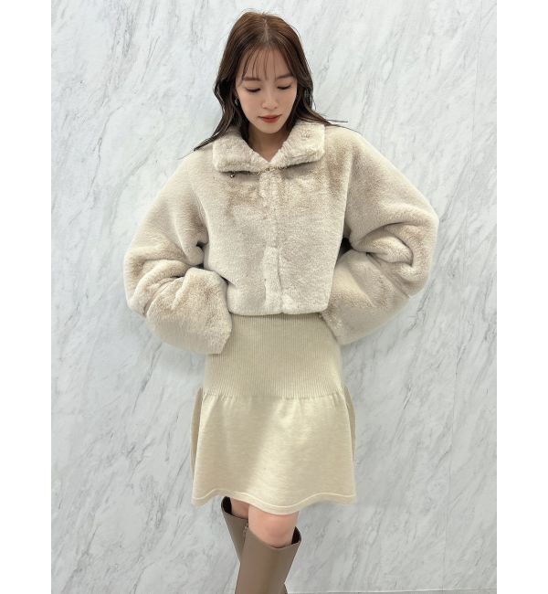 dazzlin「カーデレイヤーバックオープンミニワンピース」|ワンピース|