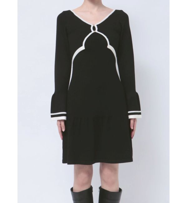 dazzlin「カーデレイヤーバックオープンミニワンピース」|ワンピース|