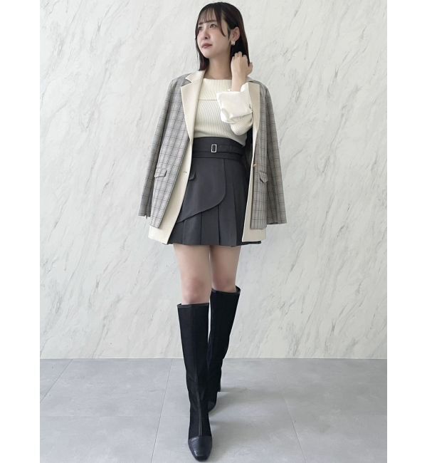 dazzlin「レイヤードプリーツミニスカート」|スカート|