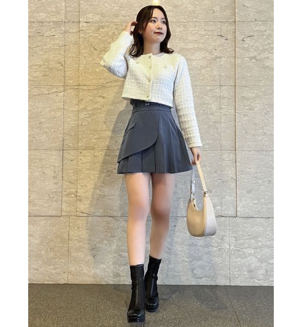 dazzlin「レイヤードプリーツミニスカート」|スカート|