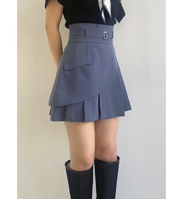 dazzlin「レイヤードプリーツミニスカート」|スカート|