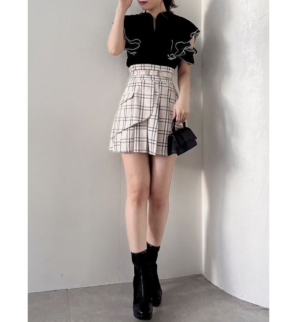 dazzlin「レイヤードプリーツミニスカート」|スカート|