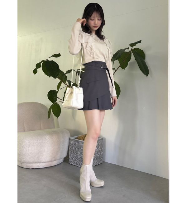 dazzlin「レイヤードプリーツミニスカート」|スカート|