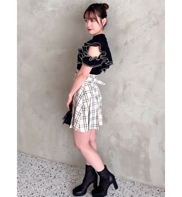 dazzlin「レイヤードプリーツミニスカート」|スカート|