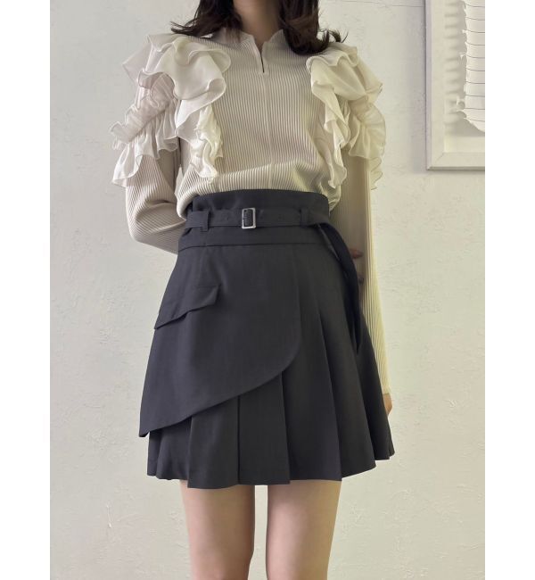 dazzlin「レイヤードプリーツミニスカート」|スカート|