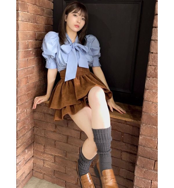 dazzlin「【セットアップ対応】フェイクスウェードミニスカート」|スカート|