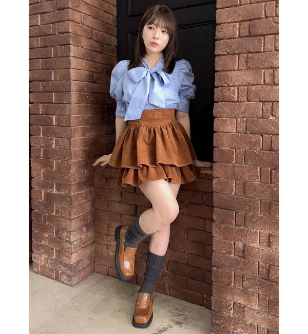 dazzlin「【セットアップ対応】フェイクスウェードミニスカート」|スカート|