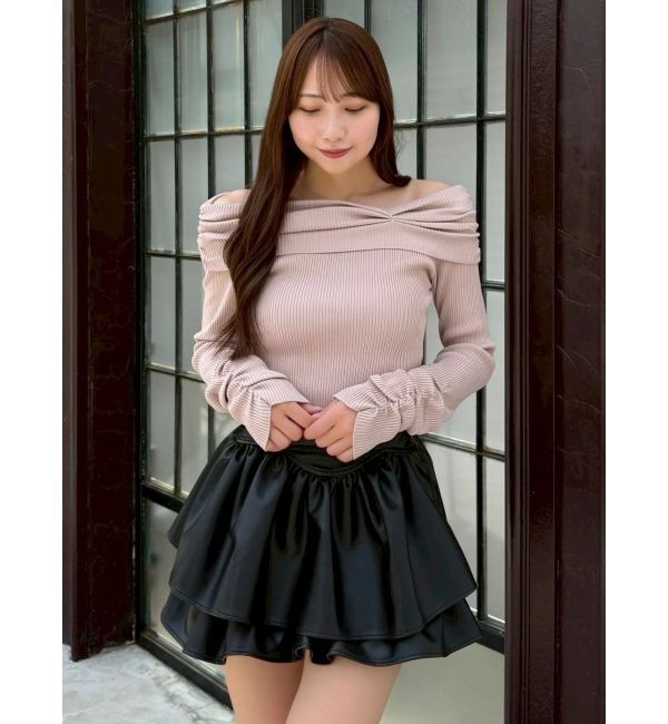 dazzlin「【セットアップ対応】フェイクスウェードミニスカート」|スカート|