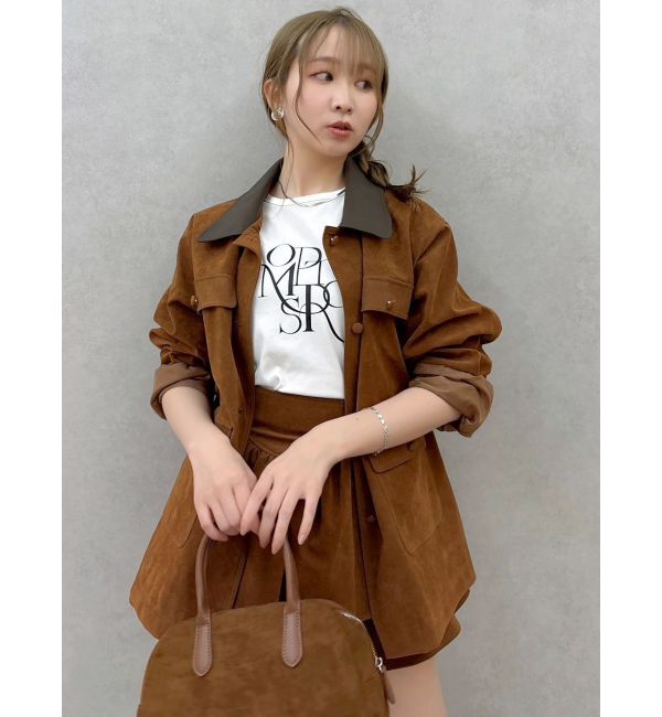 dazzlin「【セットアップ対応】フェイクスウェードミニスカート」|スカート|