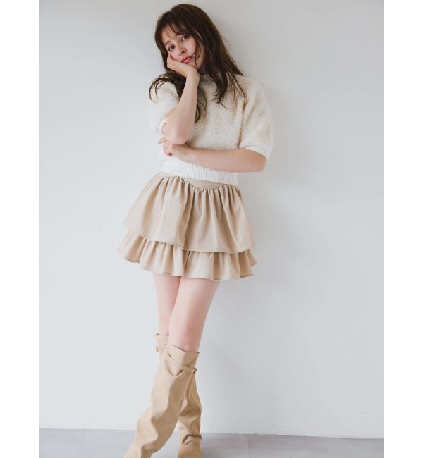 dazzlin「【セットアップ対応】フェイクスウェードミニスカート」|スカート|