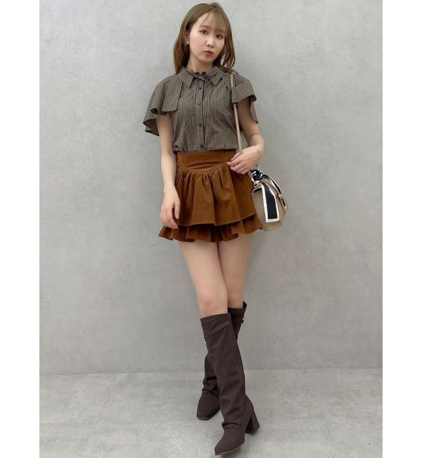 dazzlin「【セットアップ対応】フェイクスウェードミニスカート」|スカート|