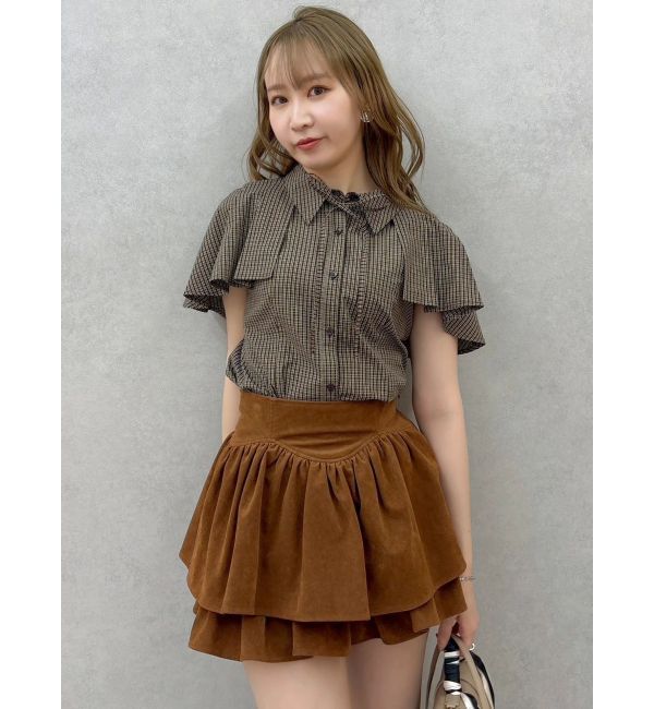 dazzlin「【セットアップ対応】フェイクスウェードミニスカート」|スカート|