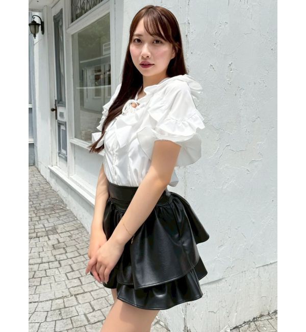 dazzlin「【セットアップ対応】フェイクスウェードミニスカート」|スカート|