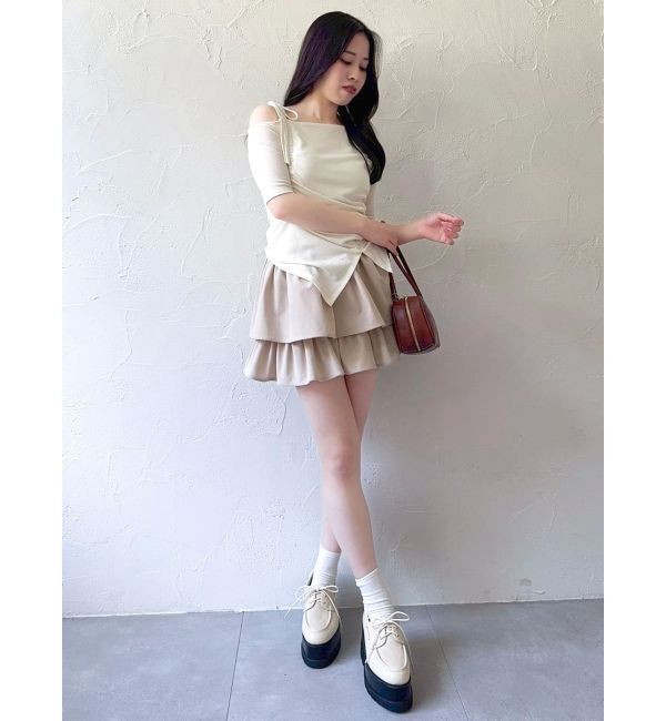 dazzlin「【セットアップ対応】フェイクスウェードミニスカート」|スカート|