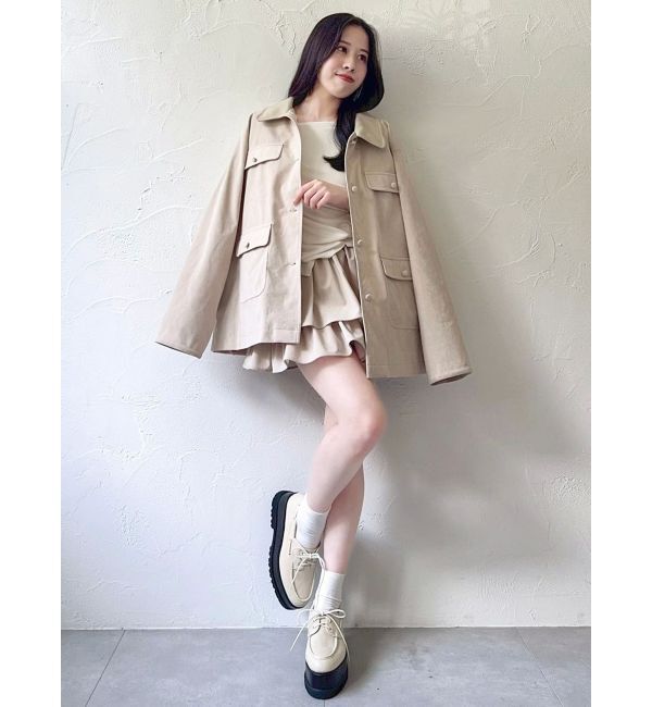 dazzlin「【セットアップ対応】フェイクスウェードミニスカート」|スカート|