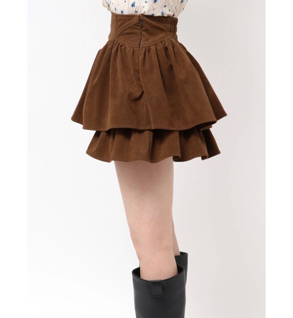 dazzlin「【セットアップ対応】フェイクスウェードミニスカート」|スカート|