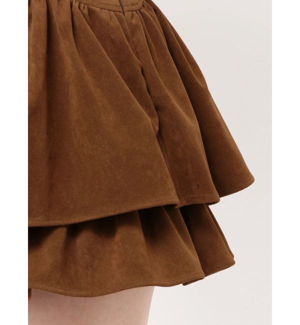 dazzlin「【セットアップ対応】フェイクスウェードミニスカート」|スカート|