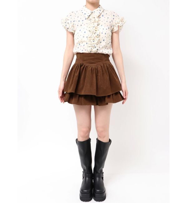 dazzlin「【セットアップ対応】フェイクスウェードミニスカート」|スカート|