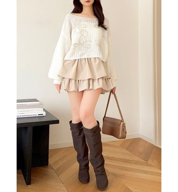 dazzlin「【セットアップ対応】フェイクスウェードミニスカート」|スカート|