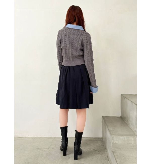 dazzlin「ミディアシメプリーツスカート」|スカート|