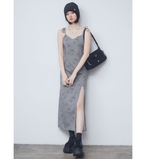 EMODA「ロングスリットキャミソールワンピース」|ワンピース|