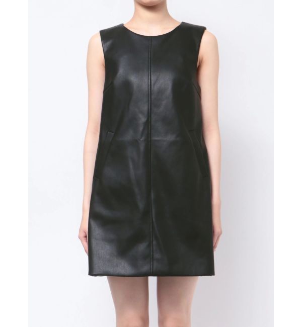 EMODA「Aラインフェイクレザーワンピース」|ワンピース|