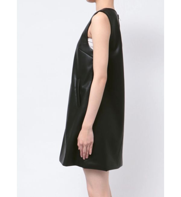 EMODA「Aラインフェイクレザーワンピース」|ワンピース|