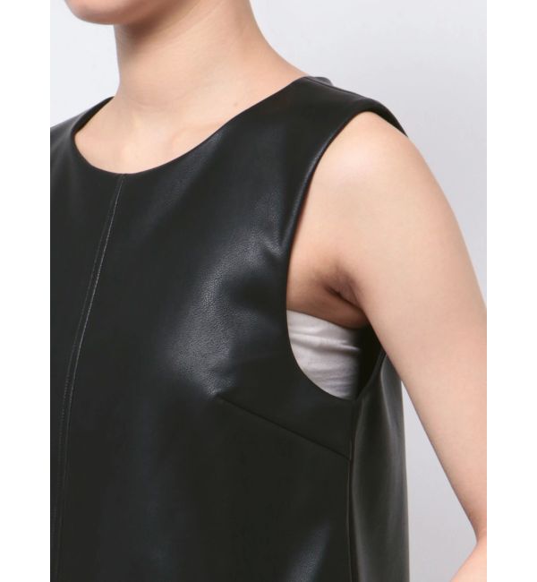 EMODA「Aラインフェイクレザーワンピース」|ワンピース|