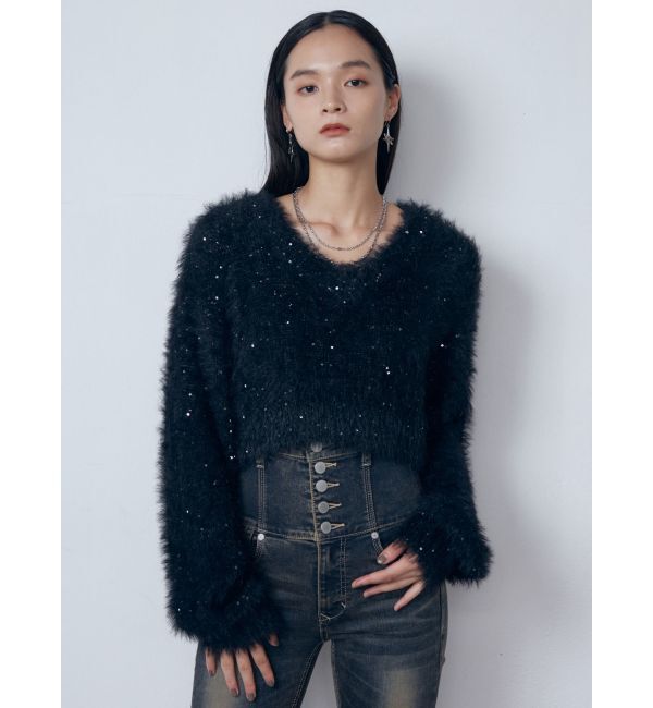 EMODA「シャギーシークインズニット」|ニット・セーター|