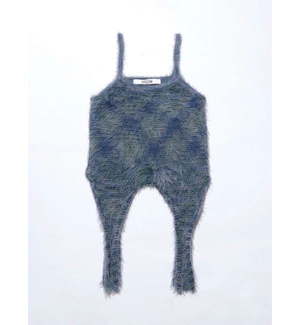 EMODA「【VEQUM】MIXTURE HALTER KNIT」|ニット・セーター|ブルー