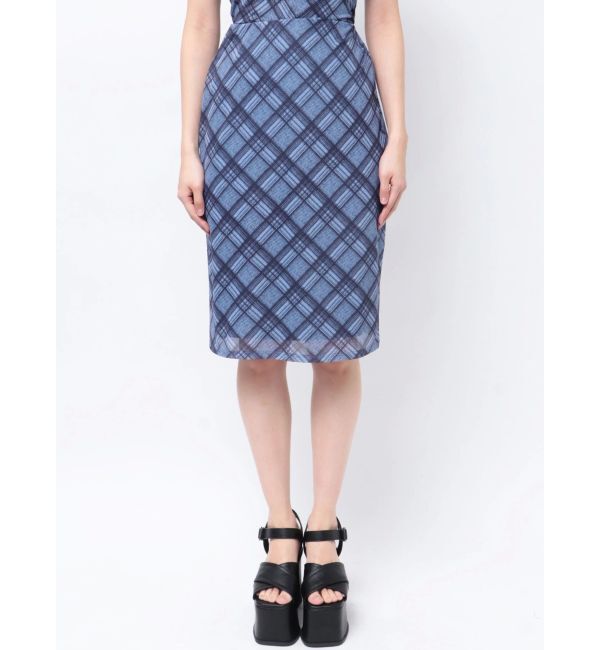 EMODA「フィットシアースカート」|スカート|ブルー