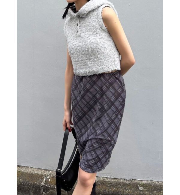 EMODA「シャギーフードニットタンクトップ」|ニット・セーター|