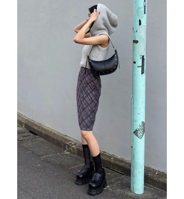 EMODA「シャギーフードニットタンクトップ」|ニット・セーター|