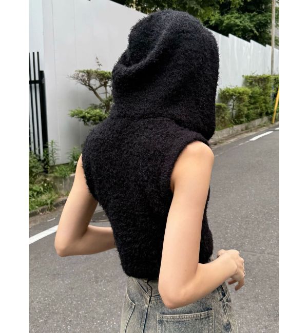 EMODA「シャギーフードニットタンクトップ」|ニット・セーター|