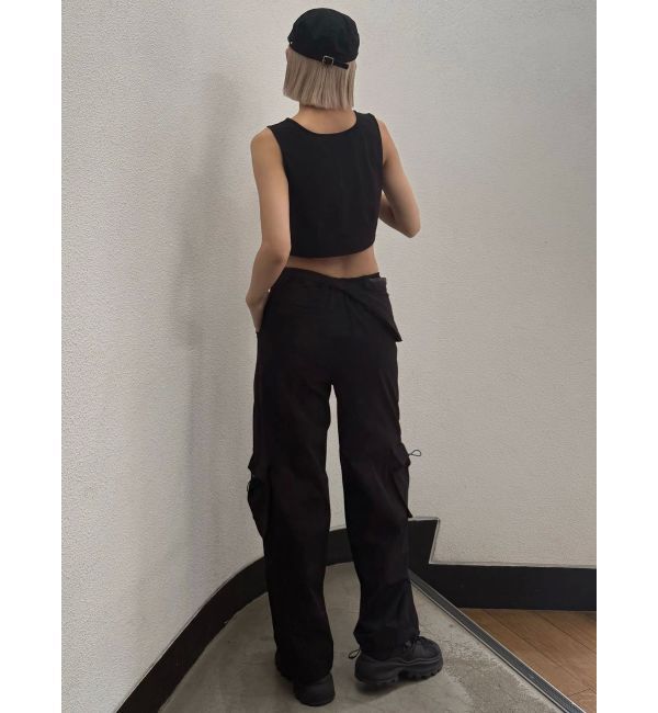 EMODA「レースアップナイロントップス」|Tシャツ・カットソー|