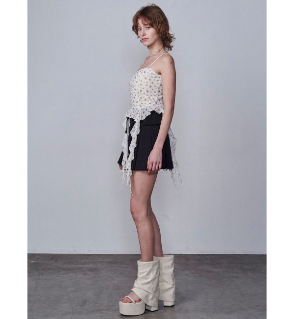 EMODA「リブワイドプリーツスカート」|スカート|