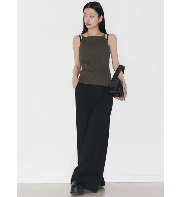 EMODA「【VEQUM】RIB HALTER NECK TOPS」|キャミソール|