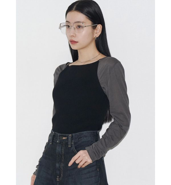 EMODA「【VEQUM】RIB HALTER NECK TOPS」|キャミソール|