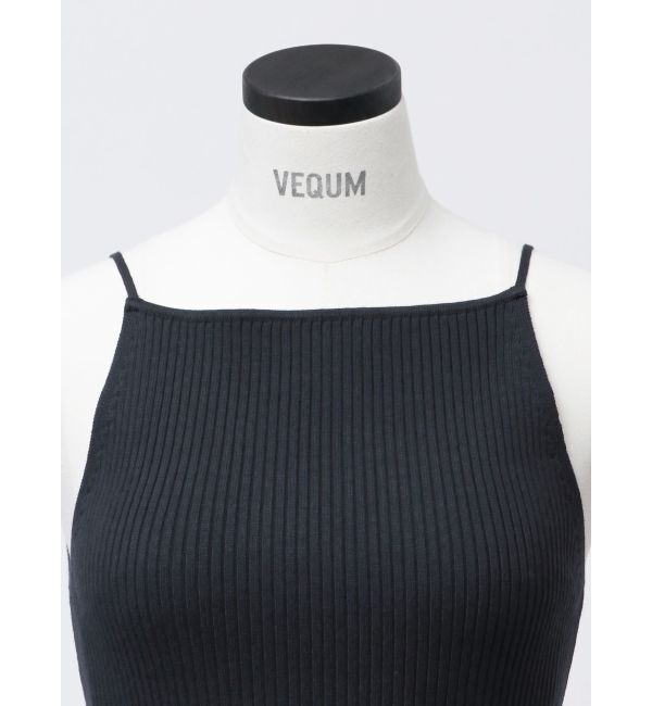 EMODA「【VEQUM】RIB HALTER NECK TOPS」|キャミソール|