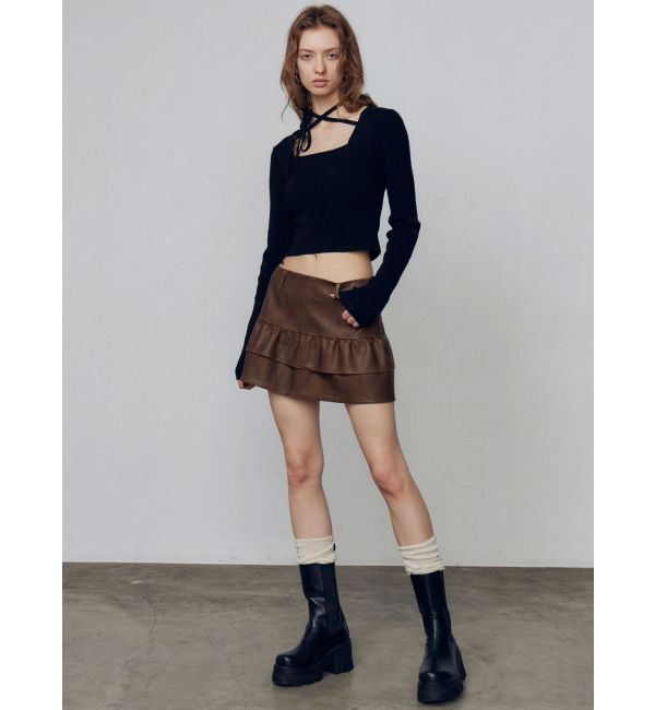 EMODA「ティアードフリルミニスカート」|スカート|