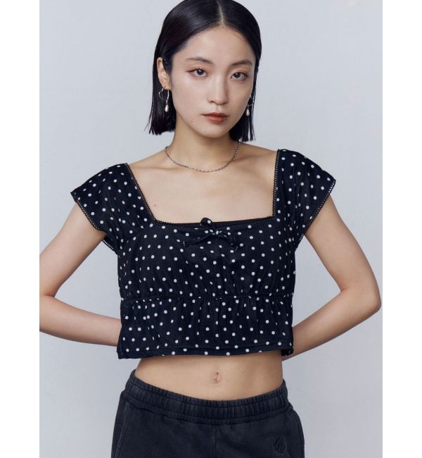 EMODA「ベロアギャザーリボンタンクトップ」|タンクトップ|