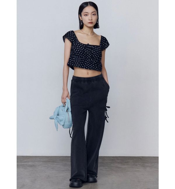 EMODA「ベロアギャザーリボンタンクトップ」|タンクトップ|