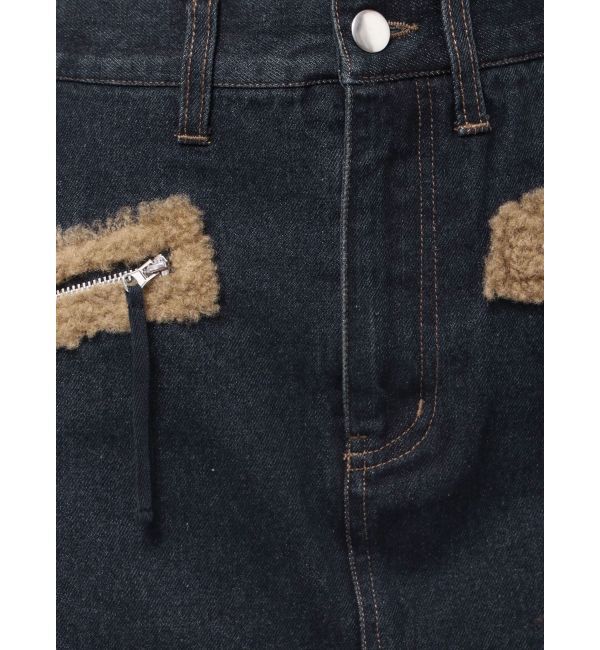 EMODA「ボアポケットミニスカート」|スカート|