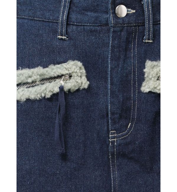 EMODA「ボアポケットミニスカート」|スカート|