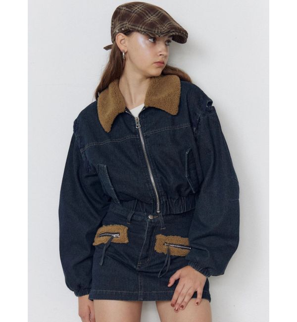 EMODA「ボアポケットミニスカート」|スカート|